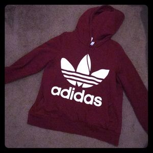 Maroon Adidas Hoodie
